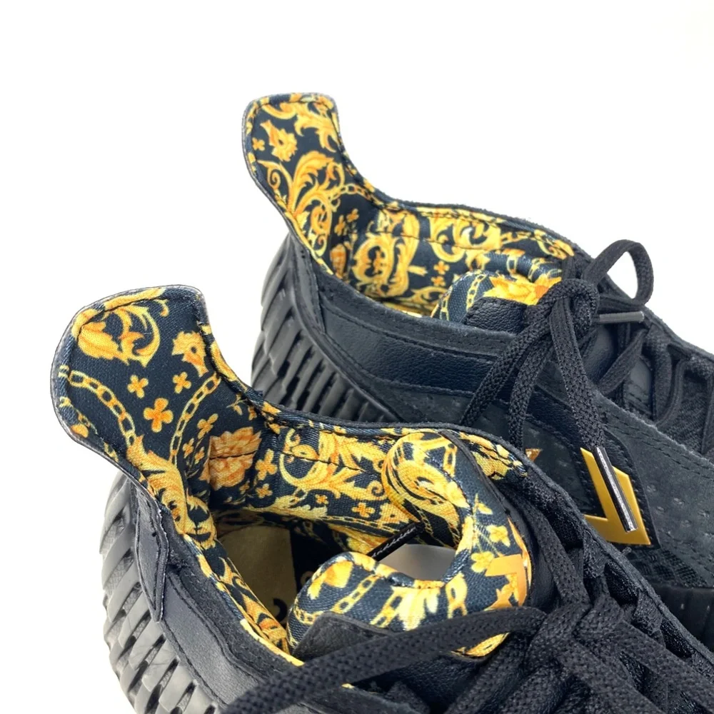 Converse BB Prototype CX Gold Black Mesh Women's Mid Basketball Sneakers A02515C - Picture 4 of 11